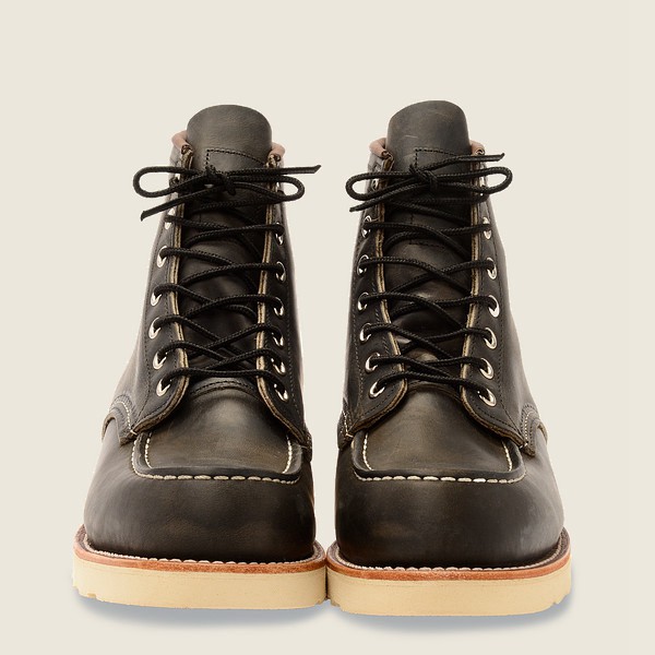 Heritage Støvler Herre - Red Wing Classic Moc - 6-Inch Rough & Tough Læder - Mørkegrå - JWXUER-084